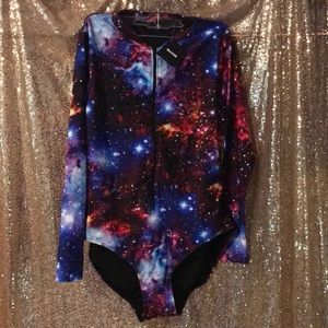 BlackMilk Clothing Galaxy Amethyst Reef Suit NWT